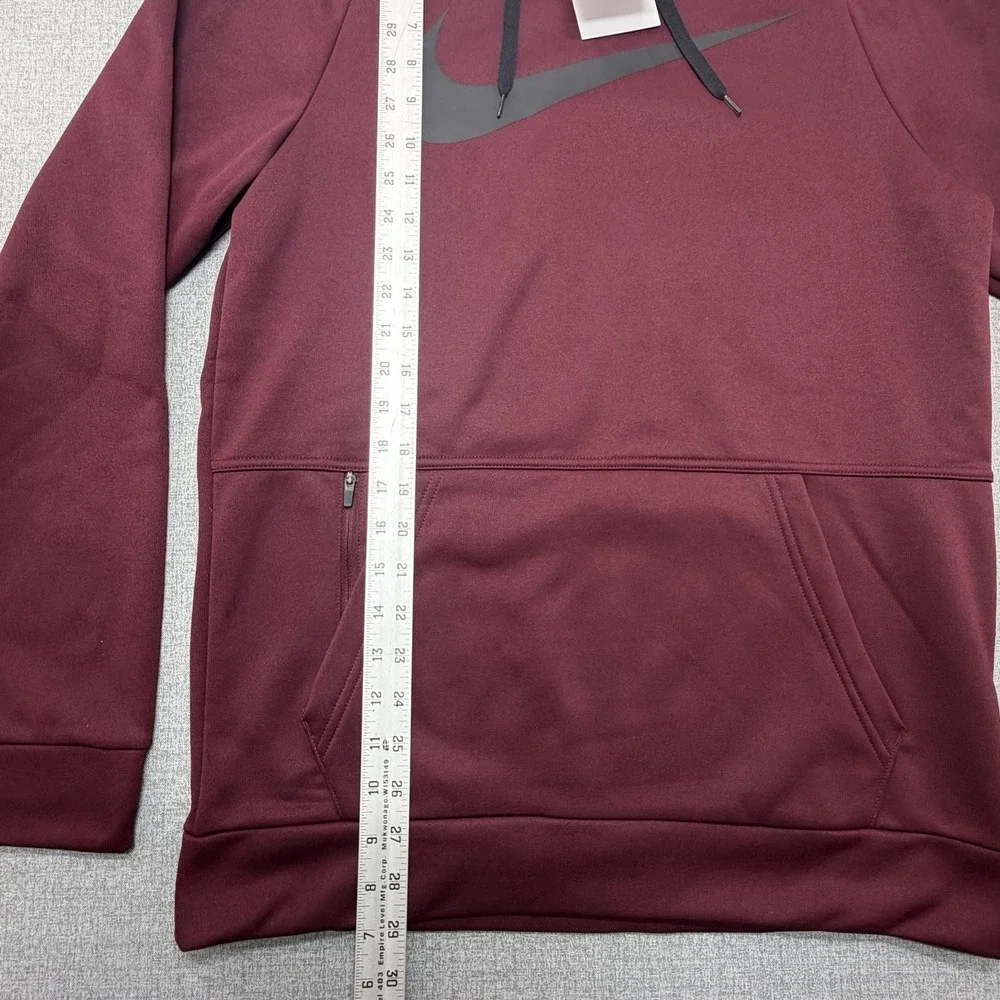 Nike Mens Therma-FIT Pullover Swoosh Hoodie Burgundy Small NWT